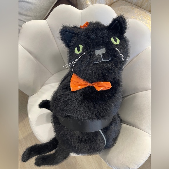 Halloween Black Cat Family Plush Pillow Set of 3 Dad, Mom & Baby NWT CR Curious - Picture 2 of 4